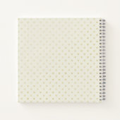 Carnet Cheval à Monogramme Élégant Fleur de Lys Bronze Do (Dos)