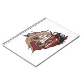 Carnet Cheval à plumes (Côté gauche)