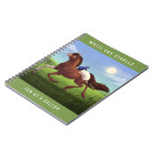 Carnet Cheval Appaloosa Galloping Personnalisable (Côté gauche)