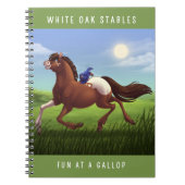 Carnet Cheval Appaloosa Galloping Personnalisable (Devant)