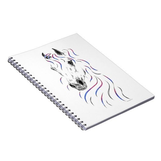 Carnet Cheval arabe élégant (Côté Droit)