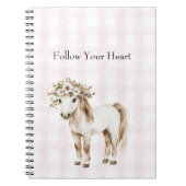 Carnet Cheval aux fleurs (Devant)