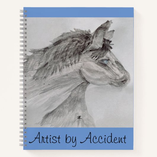 Carnet Cheval aux yeux bleus (Devant)