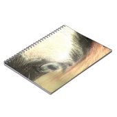 Carnet Cheval aux yeux bleus Grunge (Côté gauche)