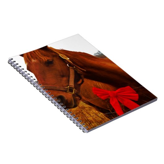 Carnet Cheval avec Bow rouge (Côté Droit)