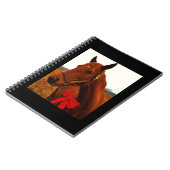 Carnet Cheval avec Bow rouge (Côté gauche)