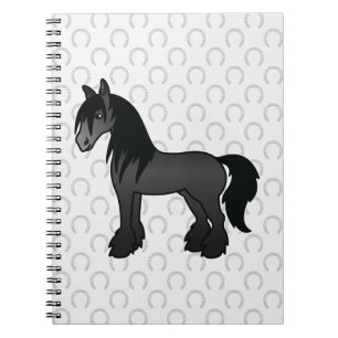 Carnet Cheval Black Gypsy Vanner / Shire / Clydesdale
