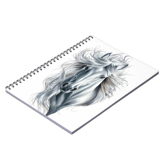 Carnet cheval blanc (Côté gauche)
