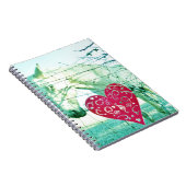 Carnet Cheval Blanc Coeur Rouge Saint Valentin (Côté Droit)