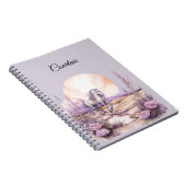 Carnet Cheval blanc de Lavande romantique (Côté Droit)