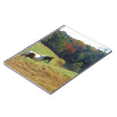 Carnet Cheval blanc et Brown, étang d'automne (Côté gauche)