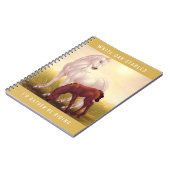 Carnet Cheval Blanc et Poulin Personnalisables (Côté gauche)