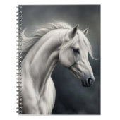 Carnet Cheval Blanc Flower Mane (Devant)