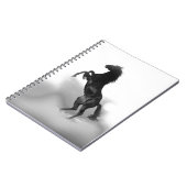 Carnet Cheval blanc noir (Côté gauche)