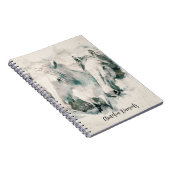 Carnet Cheval Blanc Personnalisé (Côté Droit)