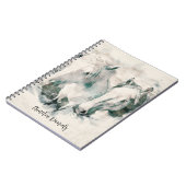 Carnet Cheval Blanc Personnalisé (Côté gauche)