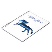 Carnet Cheval bleu (Côté gauche)