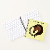 Carnet Cheval Brown celtique Jaune (Intérieur)
