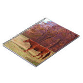 Carnet Cheval Brown dans un champ d'herbe (Côté gauche)