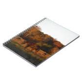 Carnet Cheval Brown rouge, bois d'automne. (Côté gauche)