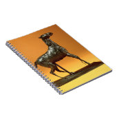 Carnet Cheval Caracoling (bronze) (Côté Droit)