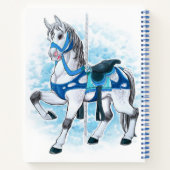 Carnet Cheval Carrousel Gris (Dos)