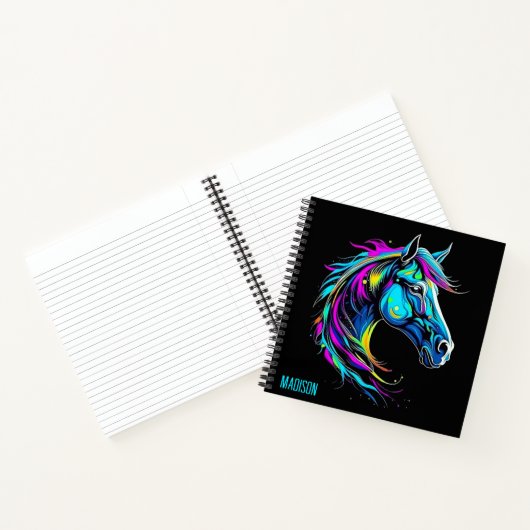 Carnet Cheval Coloré (Intérieur)