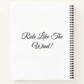 Carnet Cheval Coucher De Soleil Ride Journée Nuit Courant (Dos)