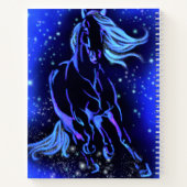 Carnet Cheval Courant En Bleu Lune Nuit (Dos)