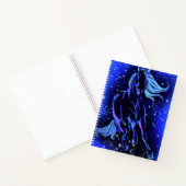 Carnet Cheval Courant En Bleu Lune Nuit (Intérieur)