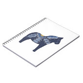 Carnet Cheval Dala Bleu (Côté gauche)