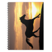 Carnet Cheval dans le coucher du soleil (Devant)