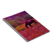 Carnet Cheval dans un champ de couleur Kaleidoscope (Côté Droit)