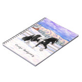 Carnet Cheval d'attelage de la bandelette tzigane noire d (Côté gauche)