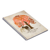 Carnet Cheval d'automne orange et Brown (Côté Droit)