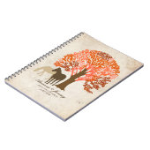 Carnet Cheval d'automne orange et Brown (Côté gauche)