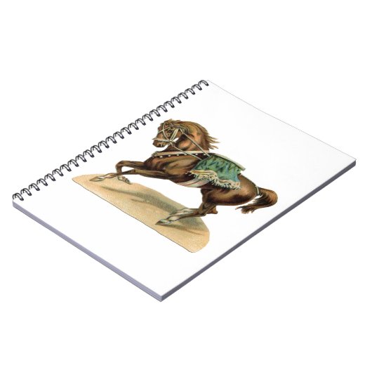 Carnet Cheval de cirque vintage (Côté gauche)