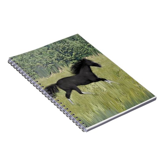 Carnet cheval de course peint (Côté Droit)