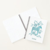 Carnet Cheval de Dala suédois personnalisé (Intérieur)