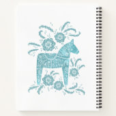 Carnet Cheval de Dala suédois personnalisé (Dos)