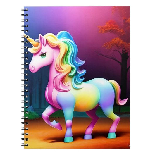 Carnet Cheval de licorne blanche-37474 (Devant)