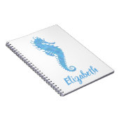 Carnet Cheval de mer personnalisable (Côté Droit)