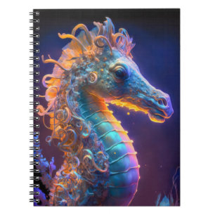 Carnet Cheval de mer Portrait animal Peinture Faune Océan