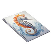 Carnet Cheval de mer sur les vagues de l'océan (Côté Droit)