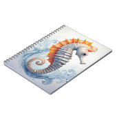 Carnet Cheval de mer sur les vagues de l'océan (Côté gauche)