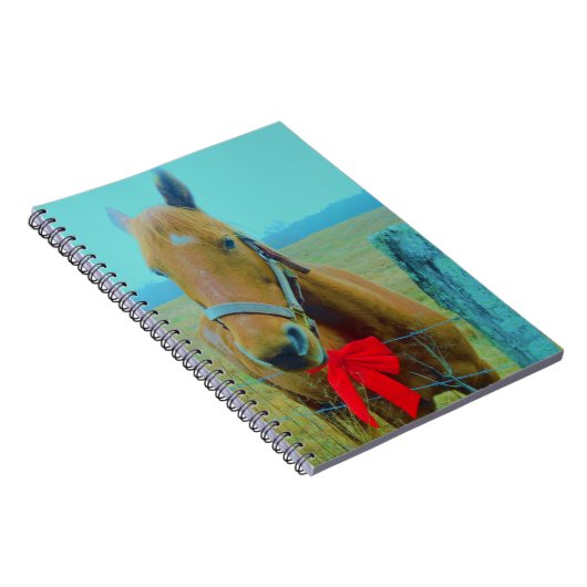 Carnet Cheval de Noël rétro (Côté Droit)