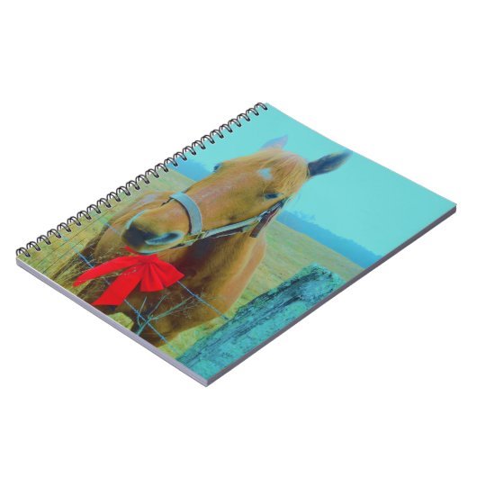 Carnet Cheval de Noël rétro (Côté gauche)