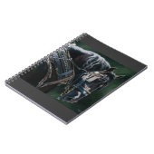 Carnet Cheval de percheron noir prêt et prêt (Côté gauche)