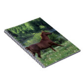 Carnet Cheval de pur sang se tenant en fleurs (Côté Droit)