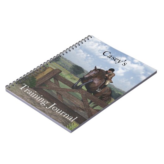 Carnet Cheval de saut personnalisé (Côté gauche)